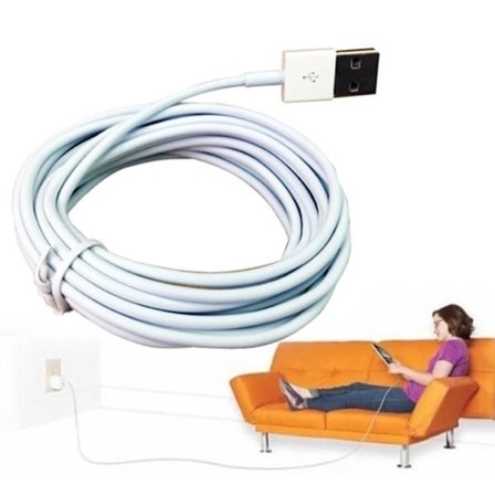 300cm USB-laddkabel BLANOU (Lightning) (VIT)