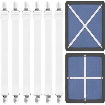 Lakansträckare, Justerbar Lakanfäste, Lakanrem, Lakanresår för Lakan, Madrass