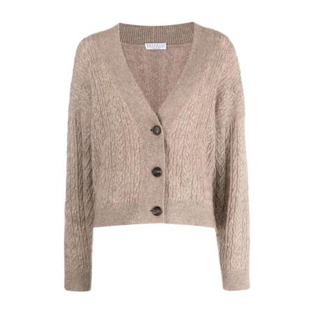 Brunello Cucinelli Cardigan Brun, Dame Cardigans