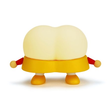 USB-genopladelig sjov røv-klap natlampe med tre lysstyrker justerbar