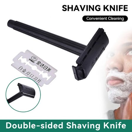 Varmt! Svart luksus justerbar sikkerhetshøvel Dobbelkant klassisk sikkerhetshøvel for menn for skånsom til aggressiv barbering