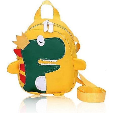 Barn Ryggsäck Dinosaurie Barn Ryggsäck Förskola Ryggsäck Canvas Dagryggsäck Söt Cartoon Barn Ryggsäck Väska med Säkerhet An
