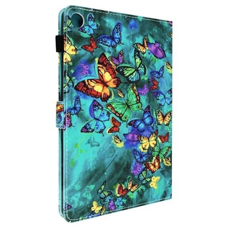 Fodral för surfplatta - Lenovo - Tab M10 Gen 3 - Plånbok - Magnetlås - Fjäril