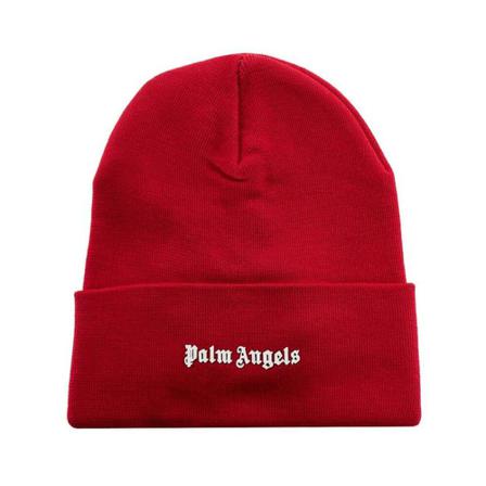 Palm Angels, Beanie Rood, Heren, Maat:ONE Size