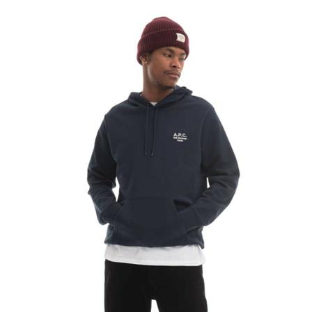 A.p.c., Bluza męska A.p.c. Hoodie Marvin Coezd-H27733 Marine Niebieski, Mężczyzna, Rozmiar: M