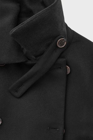COS Women's Trench In Cashmere Riciclato in Nero