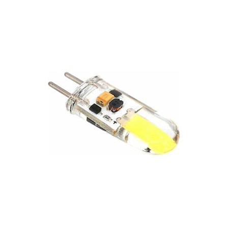 Dimbar LED-lampa GY6.35, Ampoule LED COB i silikon 12V DC, 3W, Vit {DB}