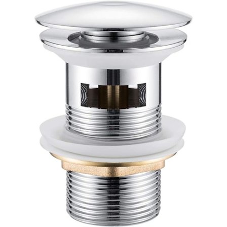 Universal afløbsstop til håndvask og vask Chrome pop-up afløb i