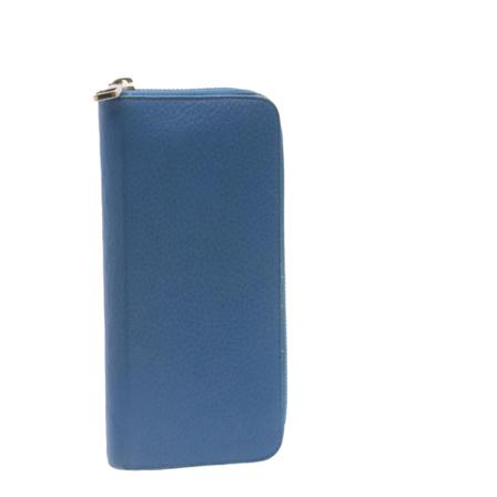 Louis Vuitton Vintage, Pre-owned Zippy Wallet Vertical Blauw, Dames, Maat:ONE Size