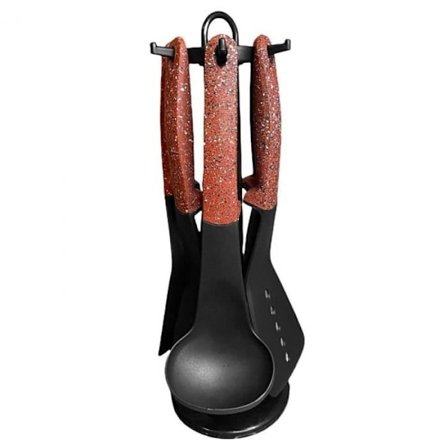 Køkkenredskaber med holder - Rød