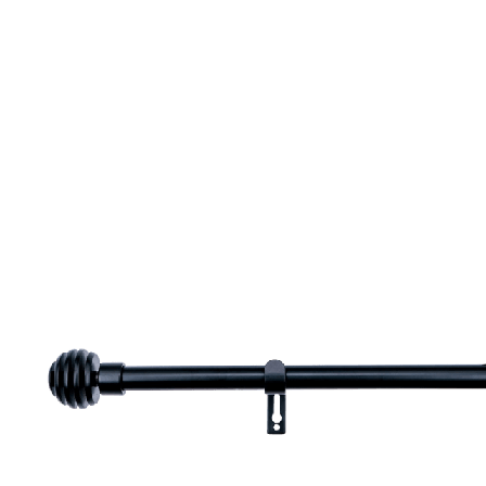 Kirsch Gardinstång Aura Ø 19 mm 90-160 cm, svart Gardiner