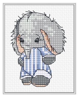 Broderikit Billede Mit første broderi 3-pak - Luca-S