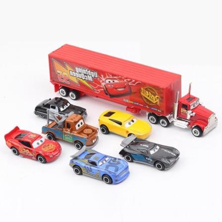 1:64 Mcqueen Modellbil Diecast Legering Lekebiler Q Versjon For Barn Gave Trekk Rød