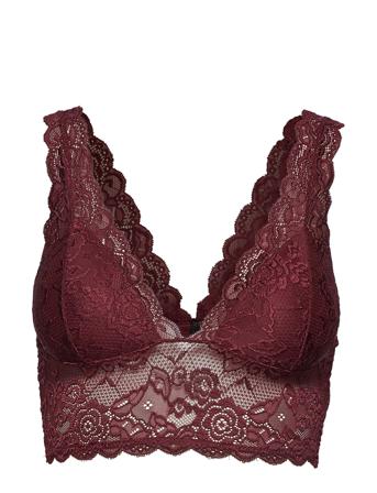 Onlchloe Lace Bra Acc Lingerie Bras & Tops Soft Bras Triangle Bras Rød ONLY