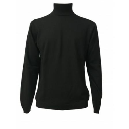 Alpha Studio, Turtleneck Czarny, Mężczyzna, Rozmiar: 2XL
