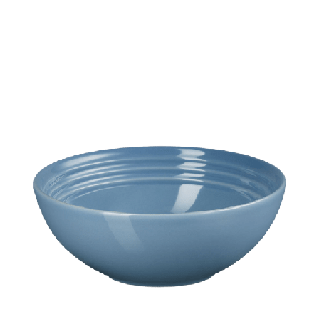 Le Creuset Djup tallrik Signature stengods 16 cm Chambray Skålar Blå
