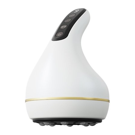 Smart Vacuum Cupping Massager med stålkugler og 2 base dåser - Elektrisk skrabemassageenhed White
