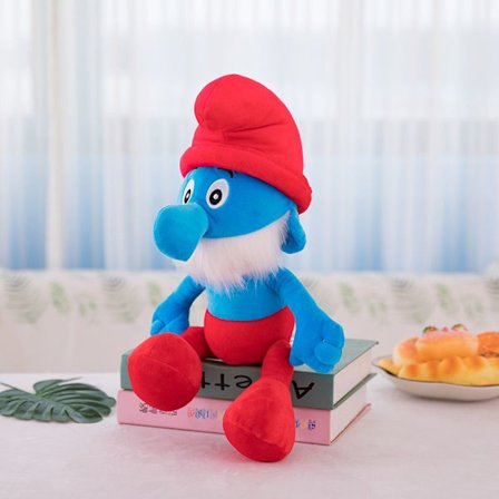 Smurf Plysj Leke Dukke Barne Dukke A