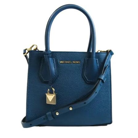 Michael Kors Pre-owned Pre-owned Læder hndtasker Blå, Dame Vintage Tasker, Størrelse: ONE Size