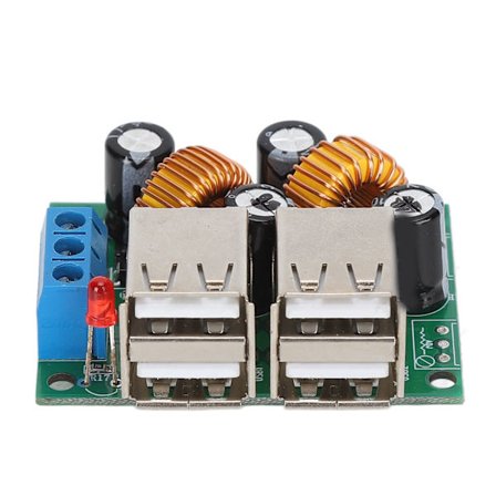 4 USB-port Buck Converter-modul DC 12V 24V 40V til 5V 5A strømforsyningskort