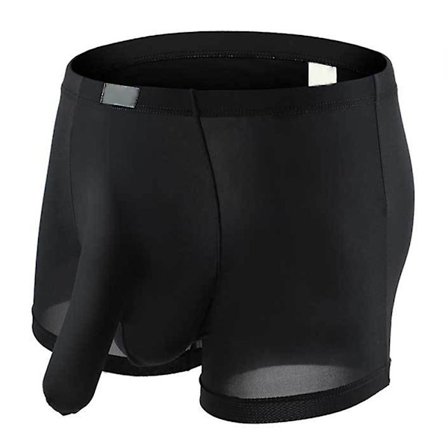 Herreunderbukser Boxershorts Bløde Åndbare Underbukser Boxers Elefant Næse Trusser Ensfarvet