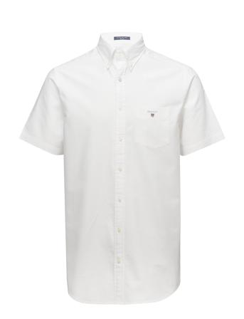 Reg Oxford Shirt Ss Bd Kortermet Skjorte Hvit GANT*Betinget Tilbud