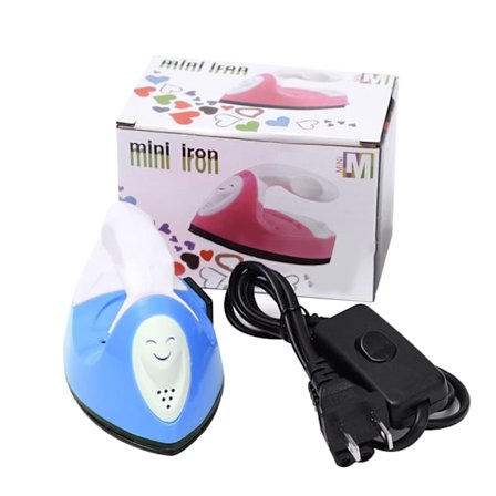 Mini strykjärn, bärbar, praktisk värmepress, litet strykjärn
