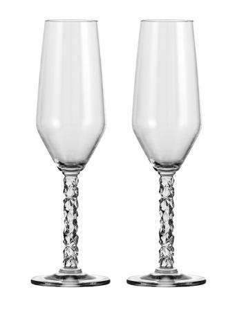 Carat Champagne Flute 24Cl 2-Pack Home Tableware Glass Champagne Glass Nude Orrefors