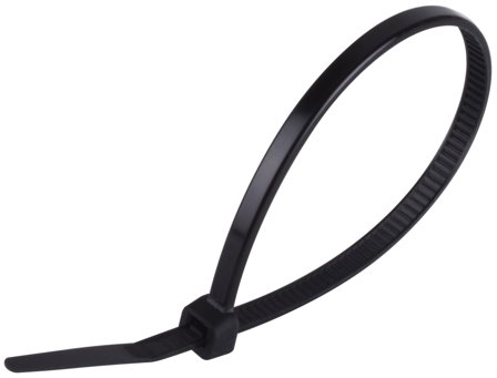 Gelia 4005320332 Buntebånd svart, 100-pakning 360 x 4,8 mm, Installasjonsmaterial