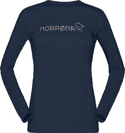 Norrøna Women's Falketind Equaliser Merino Round Neck Women base layer tops Blue M