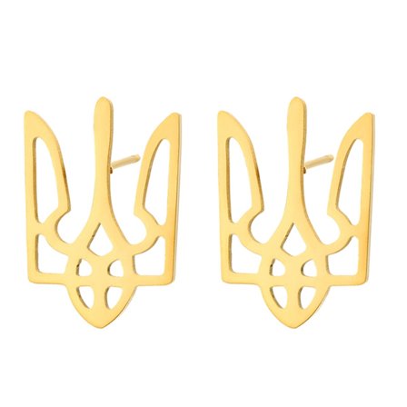Ukraine Nationale Emblem Øreringe Håndlavede Ukraine Symbol Smykker Fødselsdagsgave