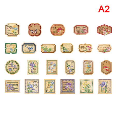 46 St Kawaii Vintage Paper Stationery Sticker Set Djur För