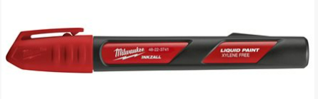 Milwaukee 4932492143 Markørpenn flytende Rød, Markere & markører
