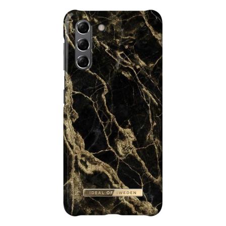 Ideal Of Sweden Samsung Galaxy S21 Skal - Golden Smoke Marble Svart