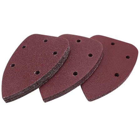 30 st 60+80+120 Korn Slippapper Slipplattor För Svart & Handflateslipmaskin