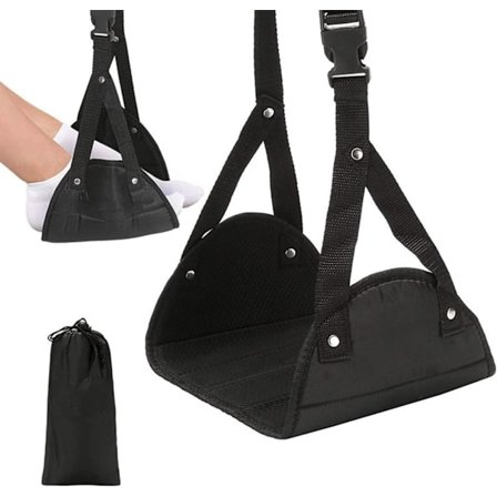 1 stk. Fotstøtte for fly Sammenleggbar hengekøye Reisetilbehør Bærbar fotstøtte for kontor Soverom Fly