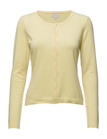 New Laura Cardigan Strikkegenser Cardigan Gul Minus