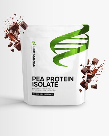 Body Science Pea Protein Isolate - 750g - Double Rich Chocolate