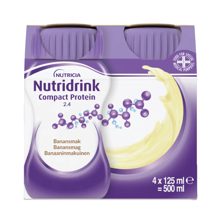 Nutridrink Compact Protein Næringsdrikk, 4x125 ml