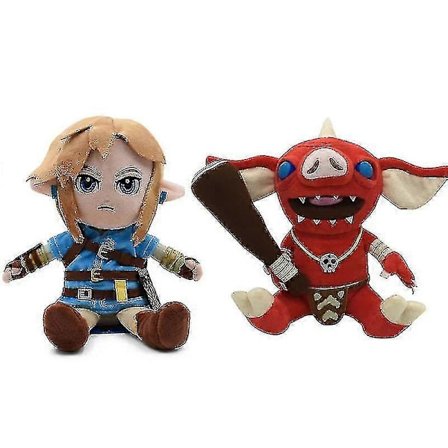 Høykvalitets 30cm Zelda Bokoblin Korok Plysjleker Tegneserie Link Gutt Med Sverd Myke Kosedyr Dukker Gaver Til Gutt