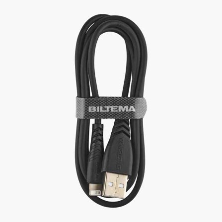 Biltema - USB-kabel med Lightning-kontakt 1 m sort