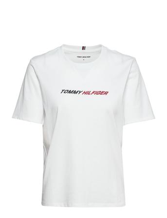 Regular Branded C-Nk Tee Ss T-shirts & Tops Short-sleeved Hvit Tommy Sport