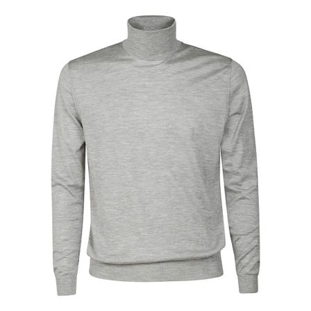 Malo, Malo Sweaters Grey Grijs, Heren, Maat:M