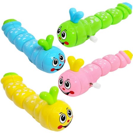 2 Stk Clockwork Legetøj Gynge Caterpillar Wind Up Toy