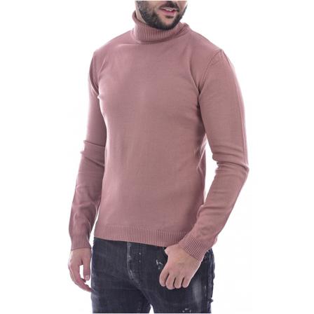Goldenim paris Fine -colored sweater with wool Pink, Herre
