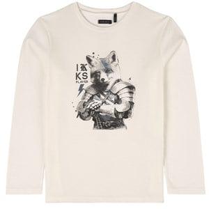 Kids - IKKS White Long Sleeved Branded Graphic T-shirt 12 Years - Tops - 12 years - White - Mädchen