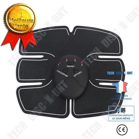 Tränare för magmuskler - TD - Modell WHITE - Elektrostimuleringsbälte - Fitness - Unisex