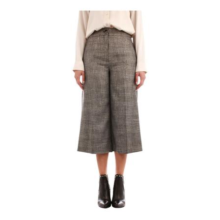 Emme DI Marella, Pantalone Donna cropped galles Grijs, Dames, Maat:S