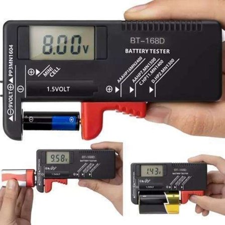 Batteritester med LCD - Batteri Tester -