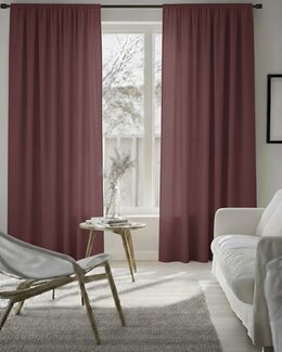 Multibåndslengde Allan ensfarget 2-pk Rød